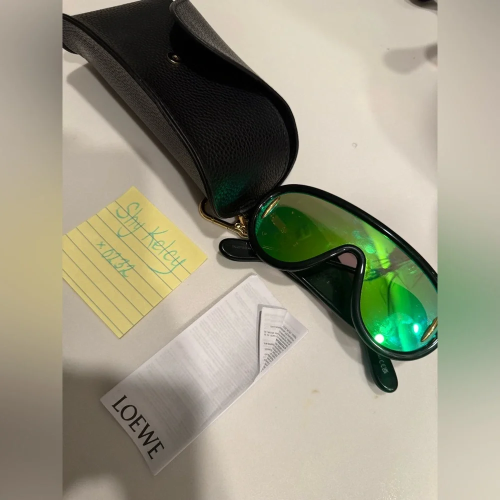 GUARANTEED AUTHENTIC**Paula's Ibiza Wave Anagram Mask Sunglasses, 140mm - Picture 1 of 4